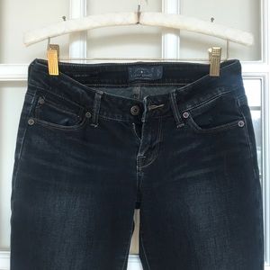 Lucky Brand denim pants, size 24, low rise, skinny